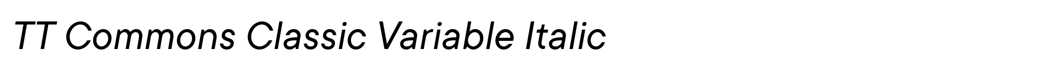 TT Commons Classic Variable Italic image